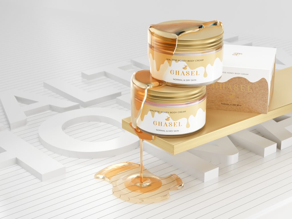 GHASEL Body cream with Maltese honey